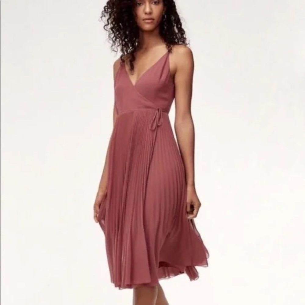 Aritzia Wilfred Beaune wrap dress